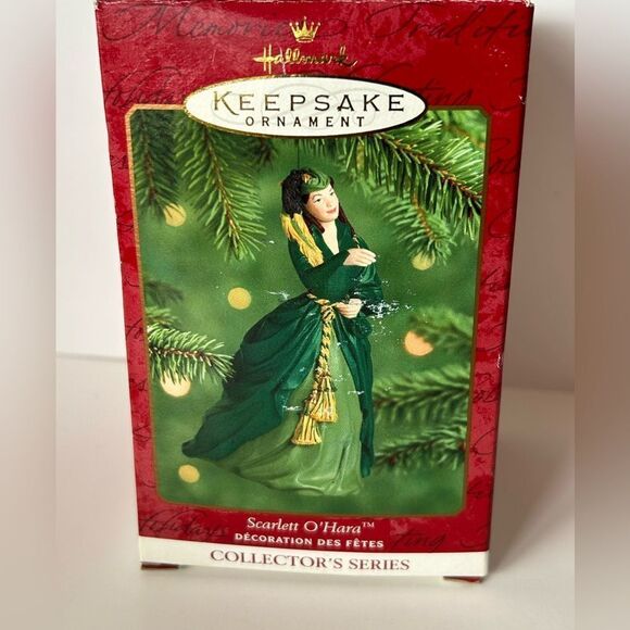 Scarlett O'Hara Green Gown Dress Hallmark Keepsake Christmas Ornament 2000 New - Picture 1 of 4